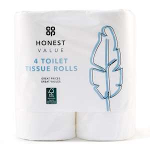 Co-op Honest Value Toilet Roll 4 Pack Co-op Honest Value Toilet Roll 4 Pack