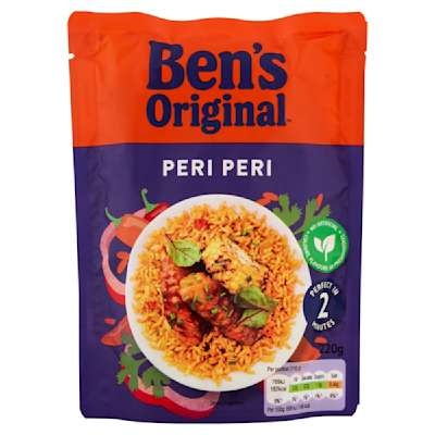 Ben's Original Peri Peri Microwave Rice 220G Ben's Original Peri Peri Microwave Rice 220G