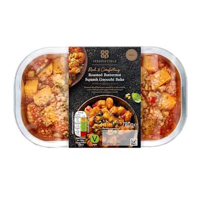 Co-op Irresistible Roasted Butternut Squash Gnocchi Bake 780g Co-op Irresistible Roasted Butternut Squash Gnocchi Bake 780g