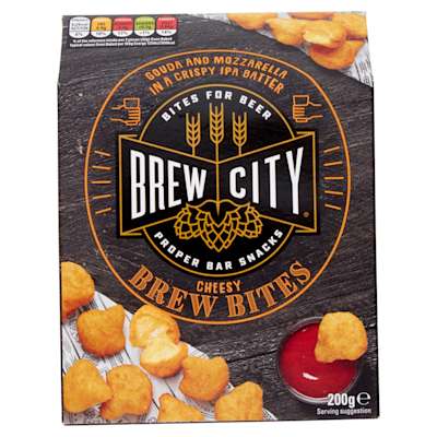 Brew City Cheesy Brew Bites 200g Brew City Cheesy Brew Bites 200g