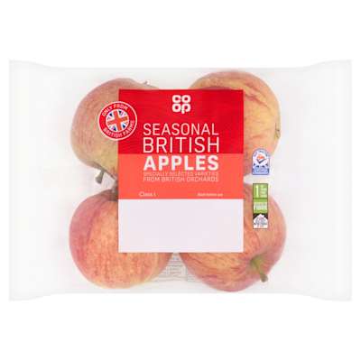 Co-op Seasonal British Apples 4pk Co-op Seasonal British Apples 4pk