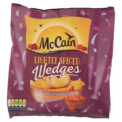 McCain Lightly Spiced Potato Wedges 750g McCain Lightly Spiced Potato Wedges 750g