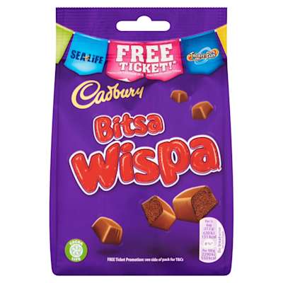 Cadbury Bitsa Wispa Pouch 110g Cadbury Bitsa Wispa Pouch 110g