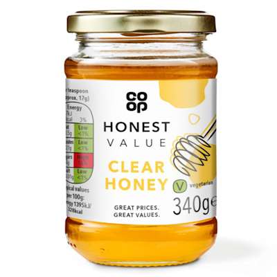 Co-op Honest Value Clear Honey 340g Co-op Honest Value Clear Honey 340g