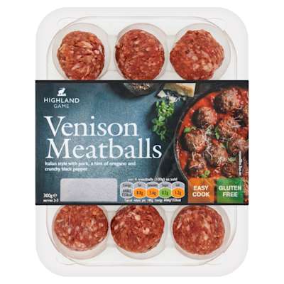 Highland Game Venison Meatballs 300g Highland Game Venison Meatballs 300g