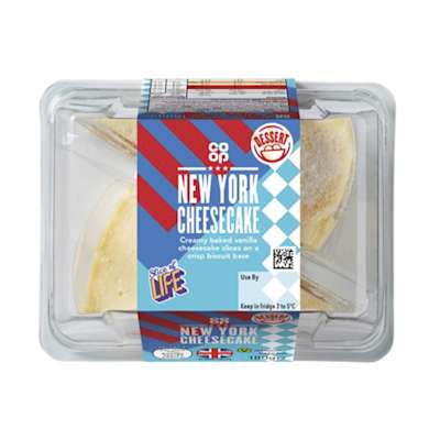 Co-op Vanilla Cheesecake Slices 2x90g Co-op Vanilla Cheesecake Slices 2x90g