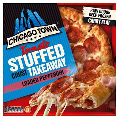 Chicago Town Takeaway Stuffed Crust Pepperoni Pizza 645g Chicago Town Takeaway Stuffed Crust Pepperoni Pizza 645g