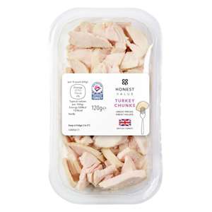 Co-op Honest Value Turkey Chunks 120g Co-op Honest Value Turkey Chunks 120g