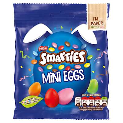 Nestle Smarties Mini Eggs Bag 80g Nestle Smarties Mini Eggs Bag 80g