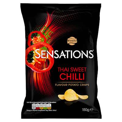 Walkers Sensations Thai Sweet Chilli 150g Walkers Sensations Thai Sweet Chilli 150g