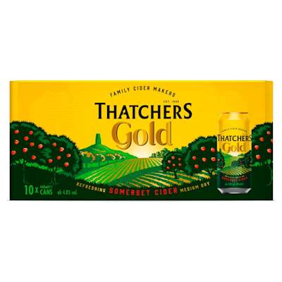Thatchers Gold Cider Cans 10x440ml Thatchers Gold Cider Cans 10x440ml