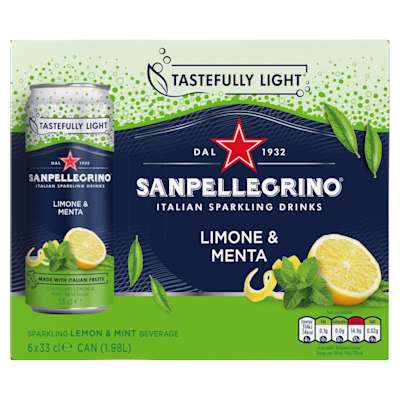 San Pellegrino Lemon and Mint 6x330ml San Pellegrino Lemon and Mint 6x330ml