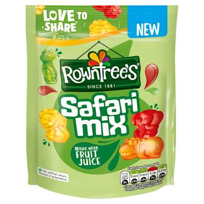 Rowntrees Safari Mix Pouch 115g    Rowntrees Safari Mix Pouch 115g