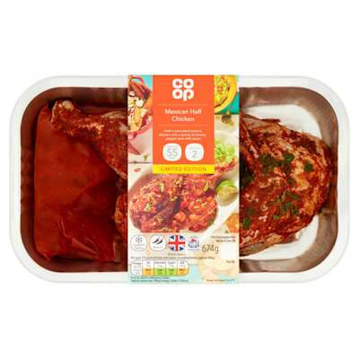Co-op Mexican Half Chicken 674g Co-op Mexican Half Chicken 674g
