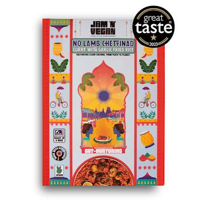 Jam N Vegan No Lamb Chettinad with Garlic 380g Jam N Vegan No Lamb Chettinad with Garlic 380g