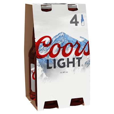 Coors Light Bottles 4x330ml Coors Light Bottles 4x330ml