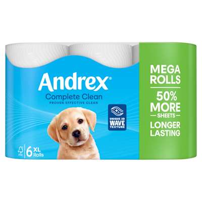 Andrex Classic Clean Mega 6pk Andrex Classic Clean Mega 6pk