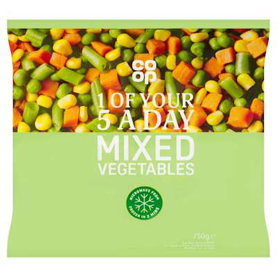 Co-op Mixed Vegetables 750g Co-op Mixed Vegetables 750g