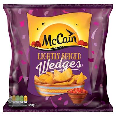 McCain Lightly Spiced Potato Wedges 650g McCain Lightly Spiced Potato Wedges 650g