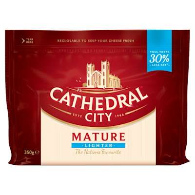 Cathedral City Lighter Cheddar 350g Cathedral City Lighter Cheddar 350g