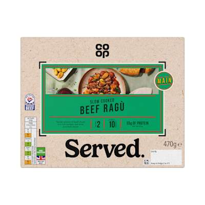 Co-op Slow Cooked Beef Ragu 470g Co-op Slow Cooked Beef Ragu 470g