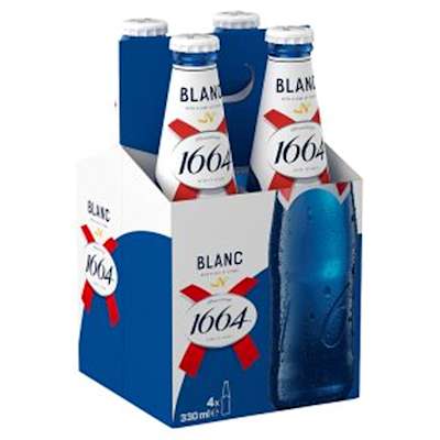 1664 Blanc Beer Bottle 4x330ml 1664 Blanc Beer Bottle 4x330ml
