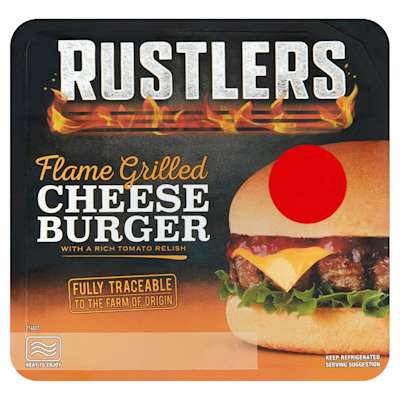 Rustlers Cheeseburger Standard 162g Rustlers Cheeseburger Standard 162g
