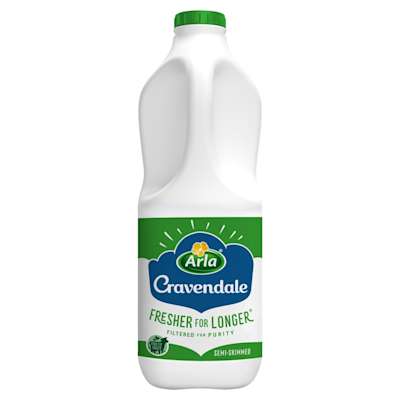 Arla Cravendale Filtered Fresh Semi Skimmed Milk 2L Arla Cravendale Filtered Fresh Semi Skimmed Milk 2L
