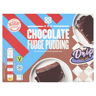 Co-op Family Chocolate Fudge Pudding 250g Co-op Family Chocolate Fudge Pudding 250g