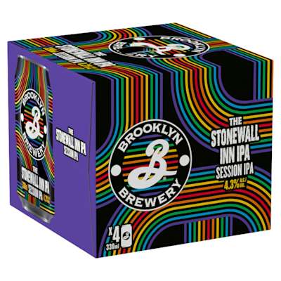 Brooklyn Stonewall Inn IPA Ale Can 4x330ml Brooklyn Stonewall Inn IPA Ale Can 4x330ml