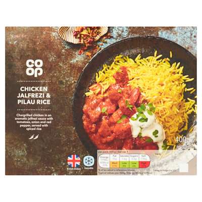 Co-op Chicken Jalfrezi And Rice 425g Co-op Chicken Jalfrezi And Rice 425g