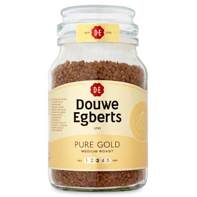 Douwe Egberts Pure Gold Medium Roast Coffee 190g Douwe Egberts Pure Gold Medium Roast Coffee 190g