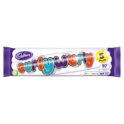 Cadbury Curly Wurly 5pk 107.5g Cadbury Curly Wurly 5pk 107.5g