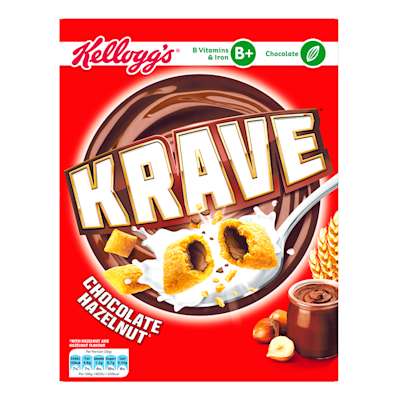 Kellogg's Krave Chocolate Hazelnut 375g Kellogg's Krave Chocolate Hazelnut 375g