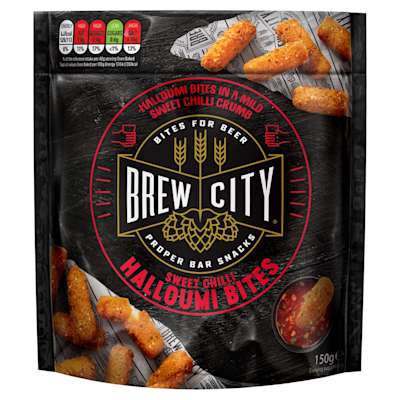 Brew City Sweet Chilli Halloumi Bites 150g Brew City Sweet Chilli Halloumi Bites 150g