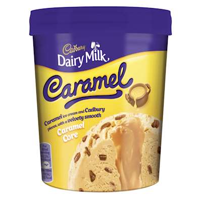 Cadbury Caramel Ice Cream Tub 480ml Cadbury Caramel Ice Cream Tub 480ml