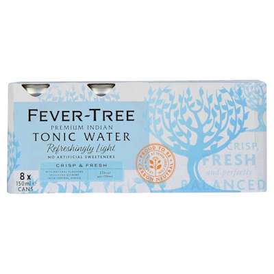 Fever-tree Refreshing Light Tonic Water 8x150ml Fever-tree Refreshing Light Tonic Water 8x150ml