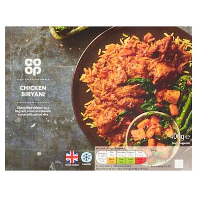Co-op Chicken Biryani and Rice 400g Co-op Chicken Biryani and Rice 400g