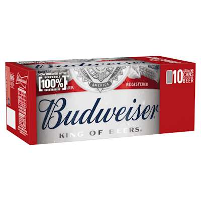 Budweiser Cans 10x440ml Budweiser Cans 10x440ml