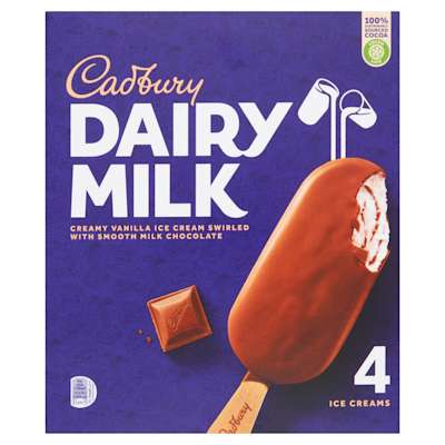 Cadbury Dairy Milk 4x100ml Cadbury Dairy Milk 4x100ml