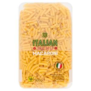 Co-op Italian Menu Macaroni 500g Co-op Italian Menu Macaroni 500g