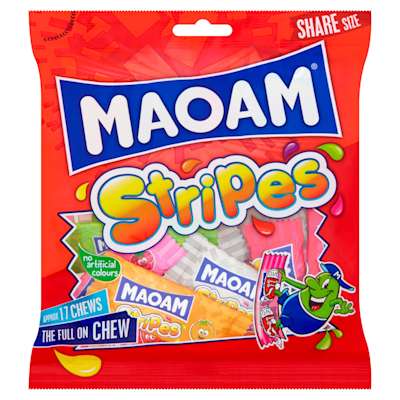 Maoam Stripes Bag 140g Maoam Stripes Bag 140g