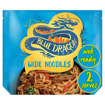 Blue Dragon Wide Wok Ready Noodles 300g Blue Dragon Wide Wok Ready Noodles 300g
