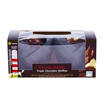Co-op Irresistible Triple Chocolate Muffins Co-op Irresistible Triple Chocolate Muffins