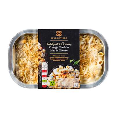Co-op Irresistible Vintage Cheddar Mac & Cheese 700g Co-op Irresistible Vintage Cheddar Mac & Cheese 700g