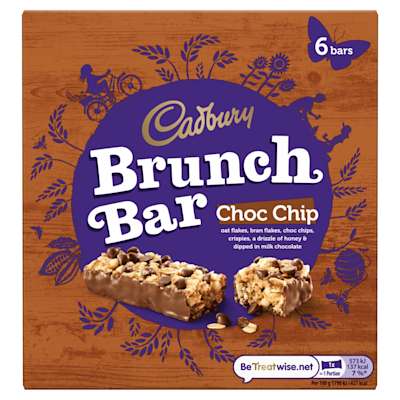 Cadbury Chocolate Chip Brunch Bar 6 Pack Cadbury Chocolate Chip Brunch Bar 6 Pack
