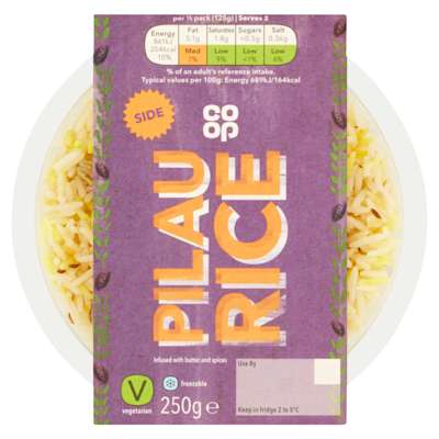 Co-op Takeaway Pilau Rice 250g Co-op Takeaway Pilau Rice 250g
