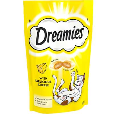 Dreamies Cat Treat Biscuits with Cheese 60g Dreamies Cat Treat Biscuits with Cheese 60g