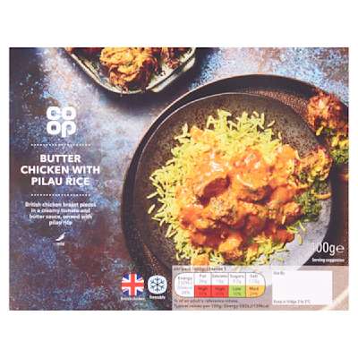 Co-op Butter Chicken and Rice 400g Co-op Butter Chicken and Rice 400g