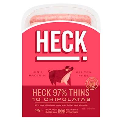 Heck! 10 Pork Chipolatas 340g Heck! 10 Pork Chipolatas 340g